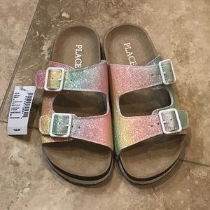 Girls children’s place slide sandals